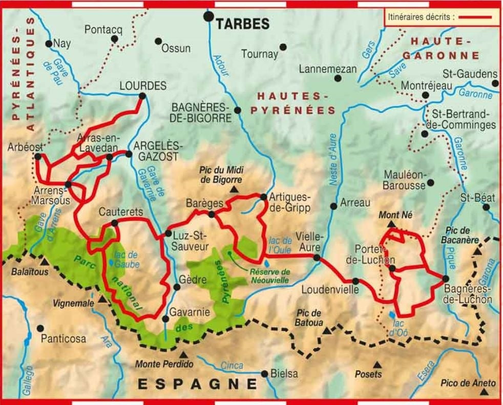 Topoguide de randonnée - La traversée des Pyrénées : Pyrénées Centrales GR10 / GR101 | FFR guide de randonnée FFR - Fédération Française de Randonnée 