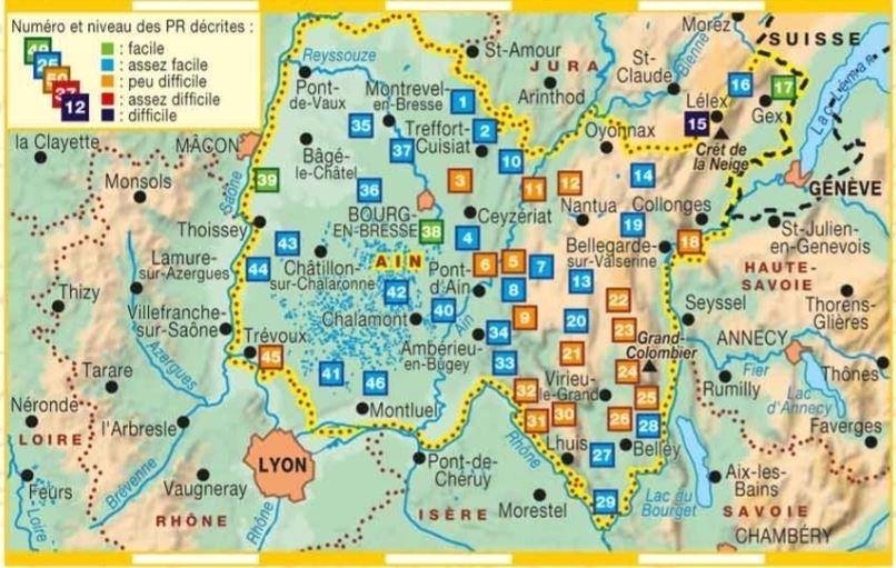Topoguide de randonnée - L'Ain à pied | FFR guide de randonnée FFR - Fédération Française de Randonnée 