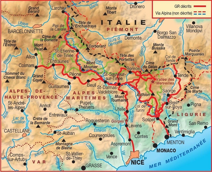 Topoguide de randonnée - Le Mercantour - Vallée des Merveilles - GR®5 | FFR guide de randonnée FFR - Fédération Française de Randonnée 