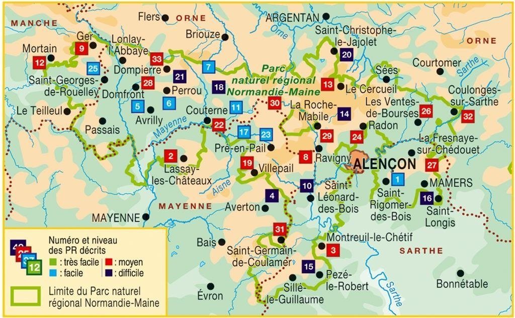 Topoguide de randonnée - Le Parc naturel régional Normandie-Maine... à pied | FFR guide de randonnée FFR - Fédération Française de Randonnée 