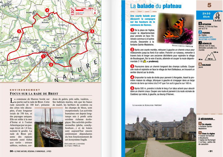 Topoguide de randonnée - Le PNR d'Armorique à pied, Les Monts d'Arrée | FFR guide de randonnée FFR - Fédération Française de Randonnée 