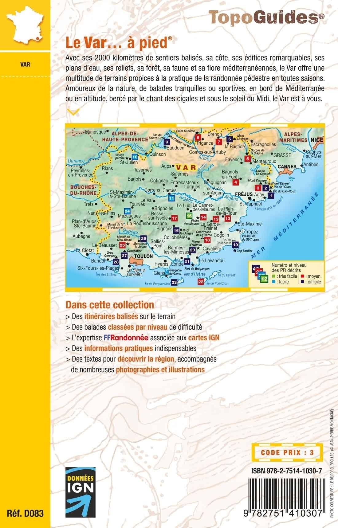 Topoguide de randonnée - Le Var à pied | FFR guide de randonnée FFR - Fédération Française de Randonnée 