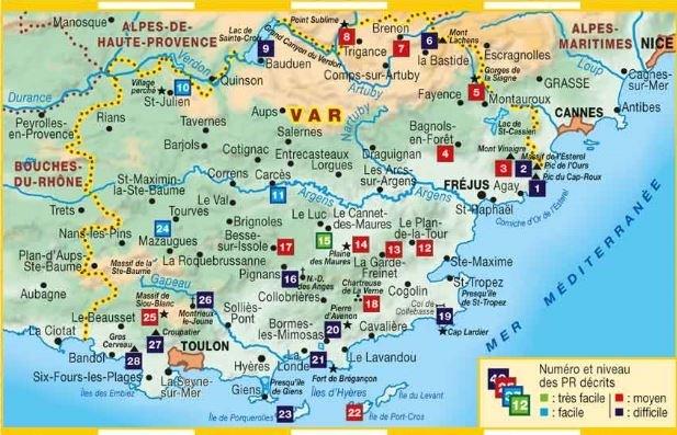 Topoguide de randonnée - Le Var à pied | FFR guide de randonnée FFR - Fédération Française de Randonnée 