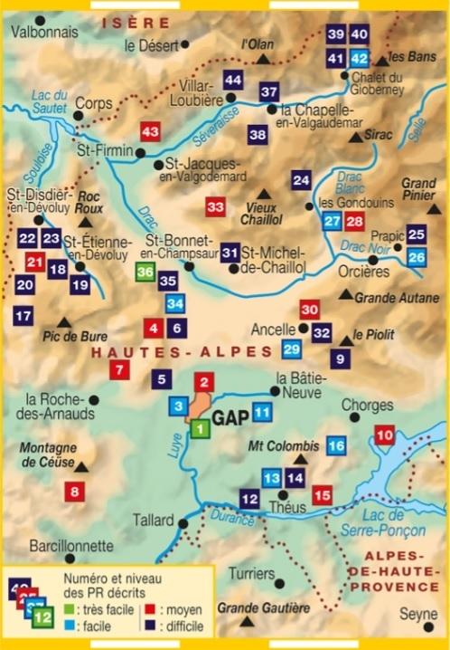Guide de randonnée - Les environs de Gap | FFR - La Compagnie des Cartes