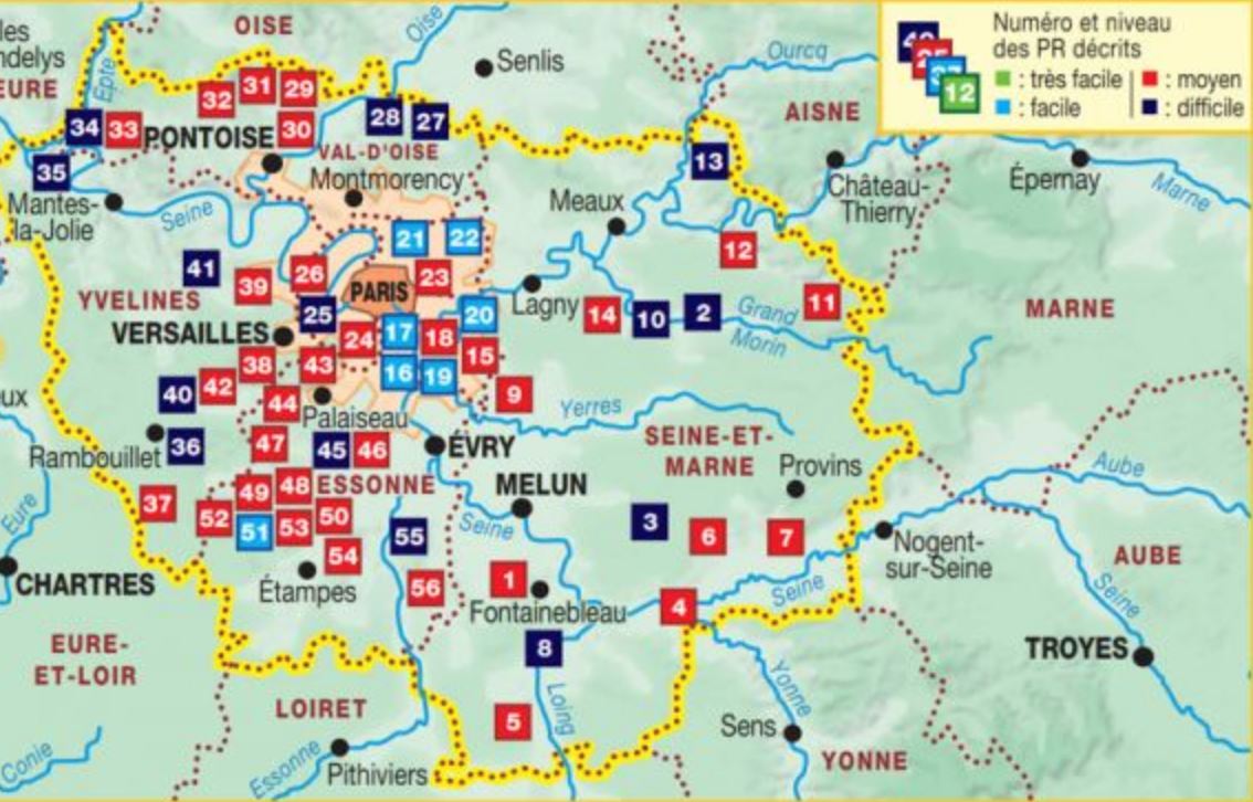 Topoguide de randonnée - Les environs de Paris à pied | FFR guide de randonnée FFR - Fédération Française de Randonnée 