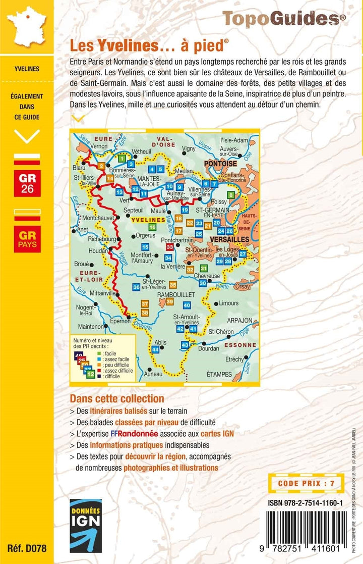 Topoguide de randonnée - Les Yvelines à pied | FFR guide de randonnée FFR - Fédération Française de Randonnée 