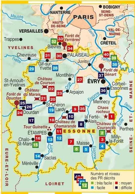 Topoguide de randonnée - L'Essonne à pied | FFR guide de randonnée FFR - Fédération Française de Randonnée 