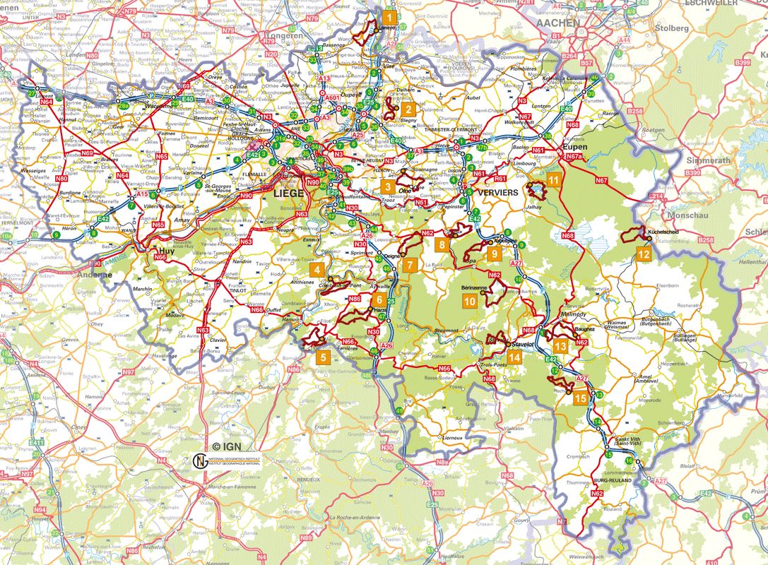 Topoguide de randonnée - Liège - 15 randonnées en famille (Belgique) | Les Sentiers de Grande Randonnée guide de randonnée Les Sentiers de Grande Randonnée 
