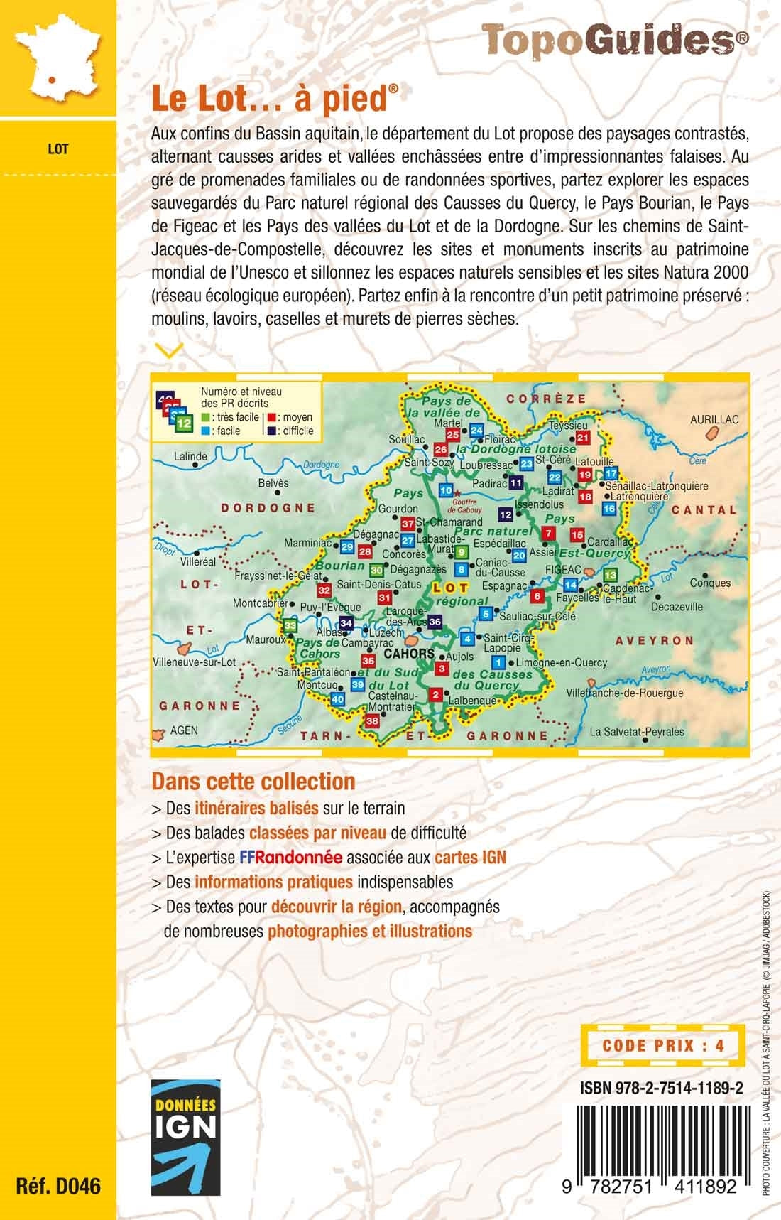 Topoguide de randonnée - Lot | FFR guide de randonnée FFR - Fédération Française de Randonnée 