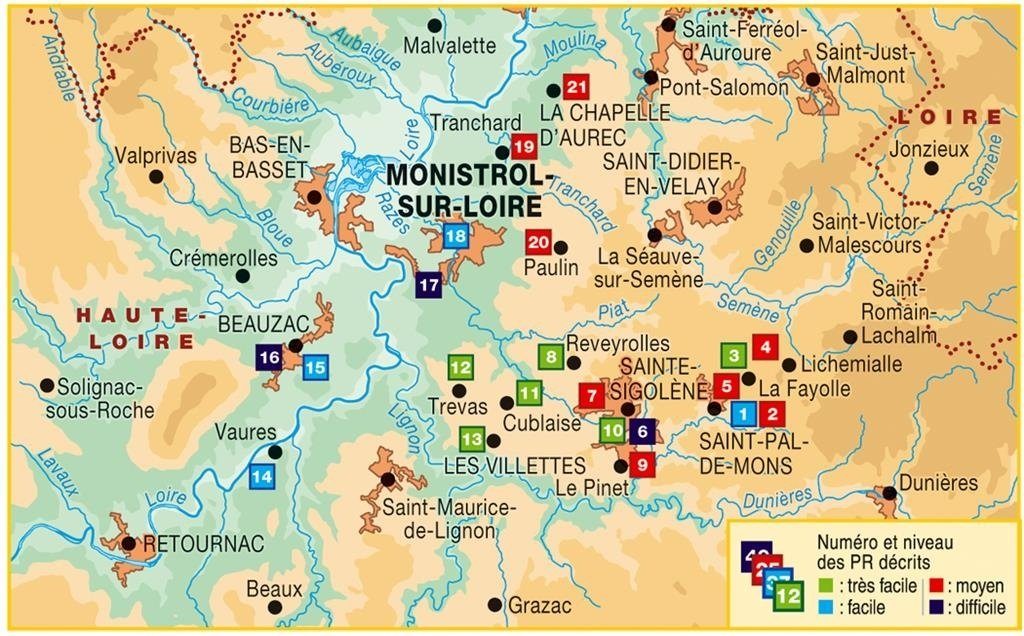 Topoguide de randonnée - Marches du Velay à pied | FFR guide de randonnée FFR - Fédération Française de Randonnée 