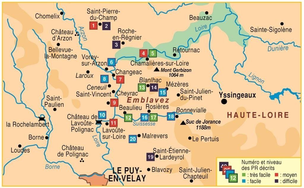Topoguide de randonnée - Pays de l'Emblavez à pied | FFR guide de randonnée FFR - Fédération Française de Randonnée 