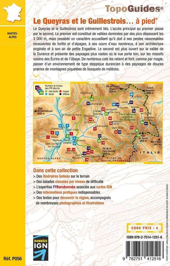 Topoguide de randonnée - Queyras et le Guillestrois à pied | FFR guide de randonnée FFR - Fédération Française de Randonnée