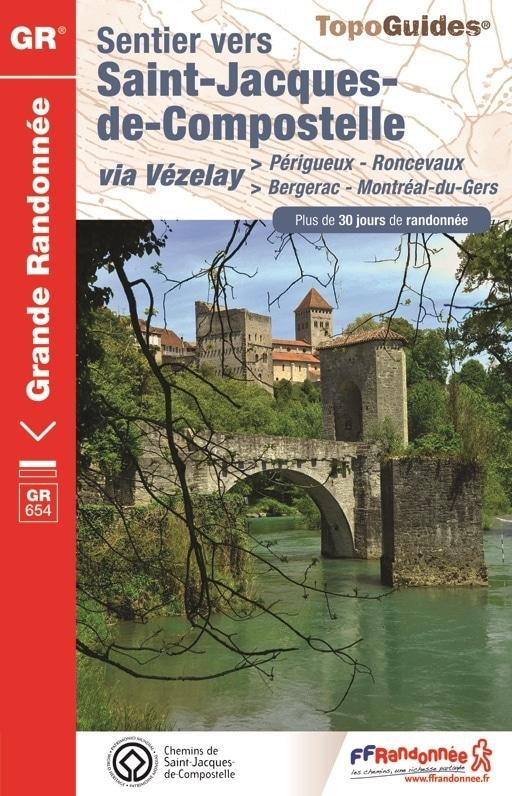 Guide de randonnée - Sentier St-Jacques Périgueux-Roncevaux GR654 | FFR - La Compagnie des Cartes