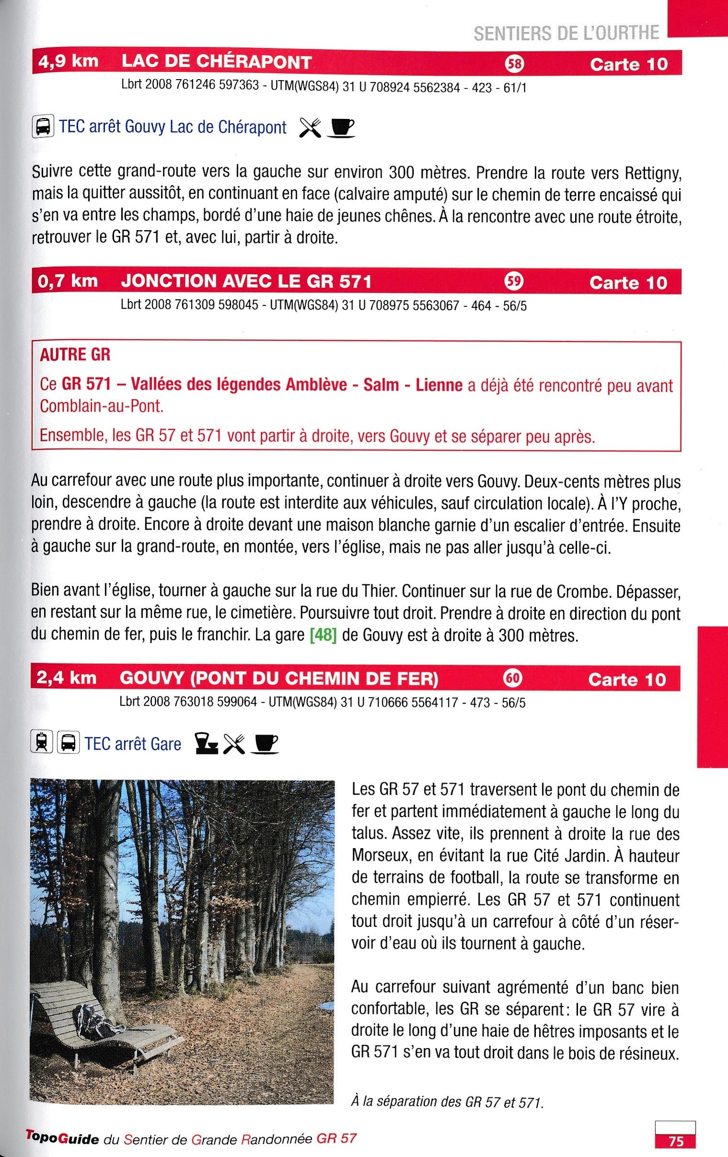 Topoguide de randonnée - Sentier de l'Ourthe & Sentier du Nord - GR57 (Belgique) | Les Sentiers de Grande Randonnée guide de randonnée Les Sentiers de Grande Randonnée 