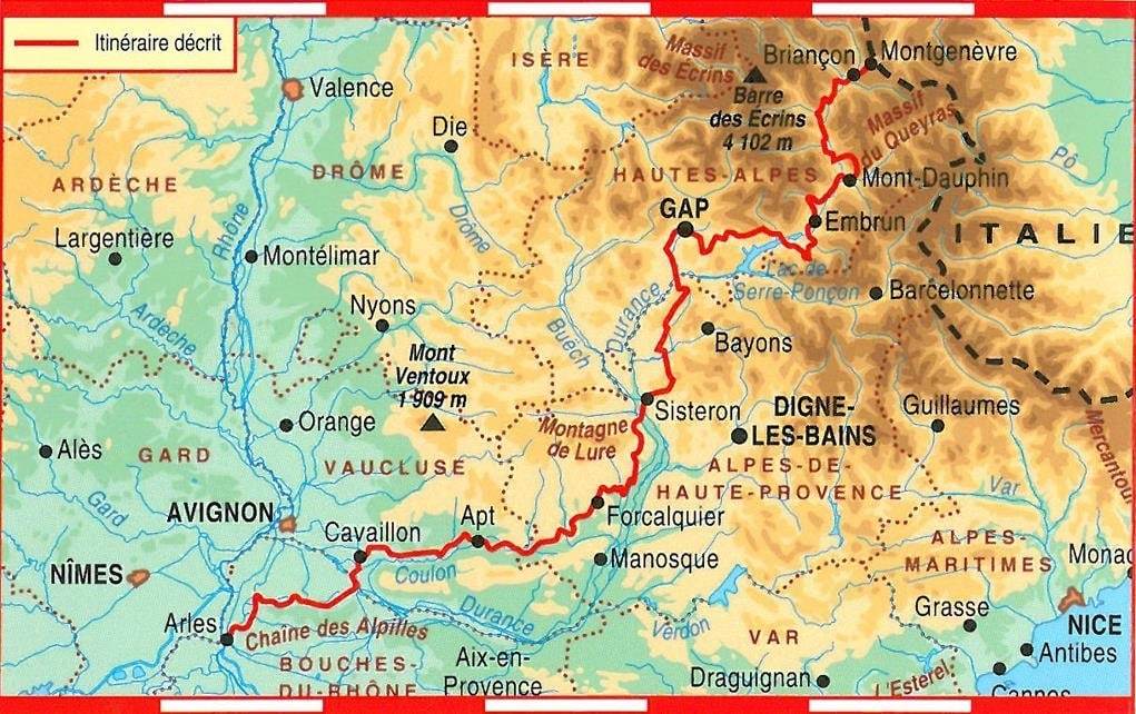 Topoguide de randonnée - Sentier vers Saint-Jacques-de-Compostelle, via Arles - Montgenèvre-Arles | FFR guide de randonnée FFR - Fédération Française de Randonnée