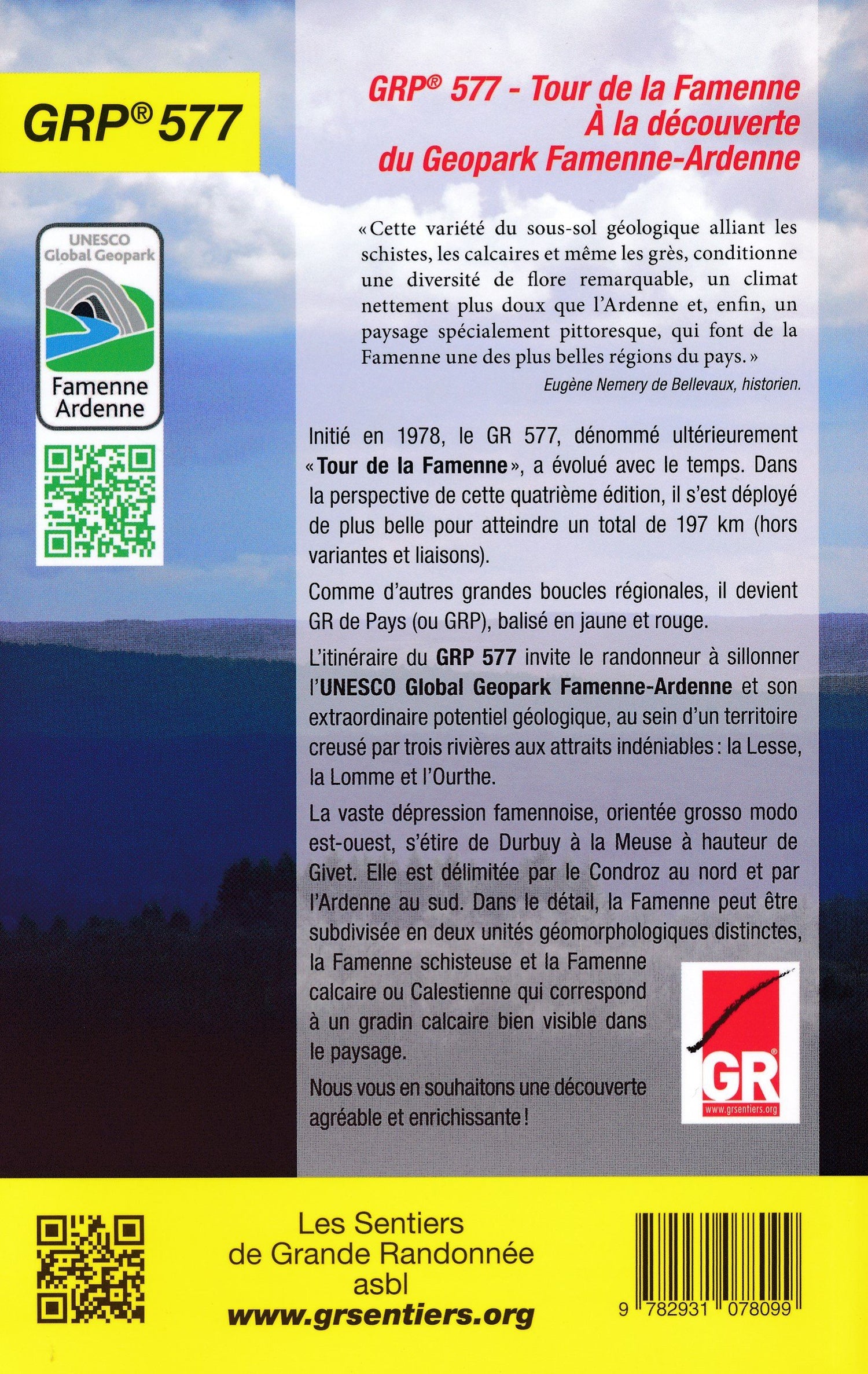 Topoguide de randonnée - Tour de la Famenne GR577 (Belgique) | Les Sentiers de Grande Randonnée guide de randonnée Les Sentiers de Grande Randonnée