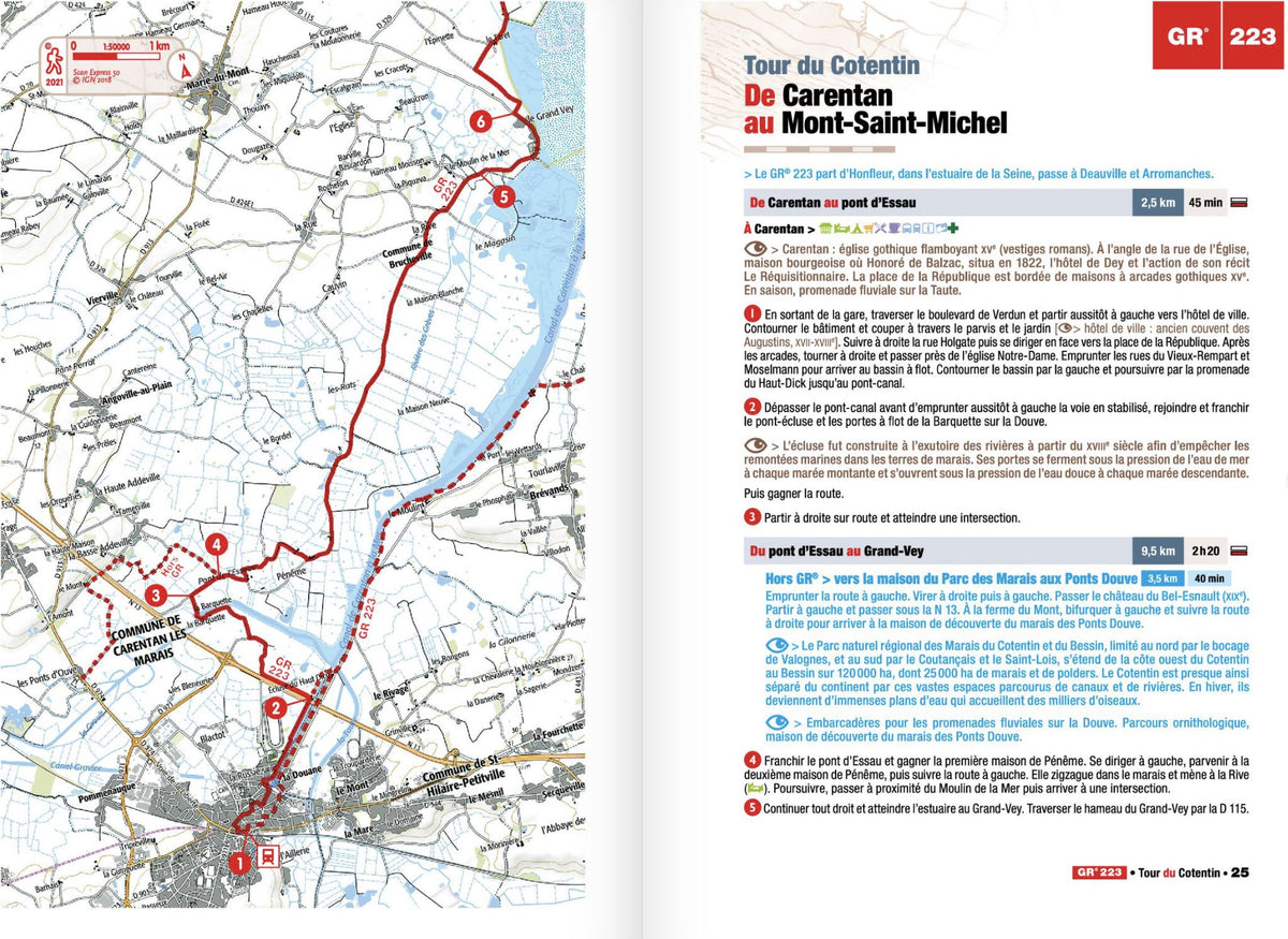 Gr223 Map Topoguide de randonnée - Tour du Cotentin - GR223 | FFR – Cartovia