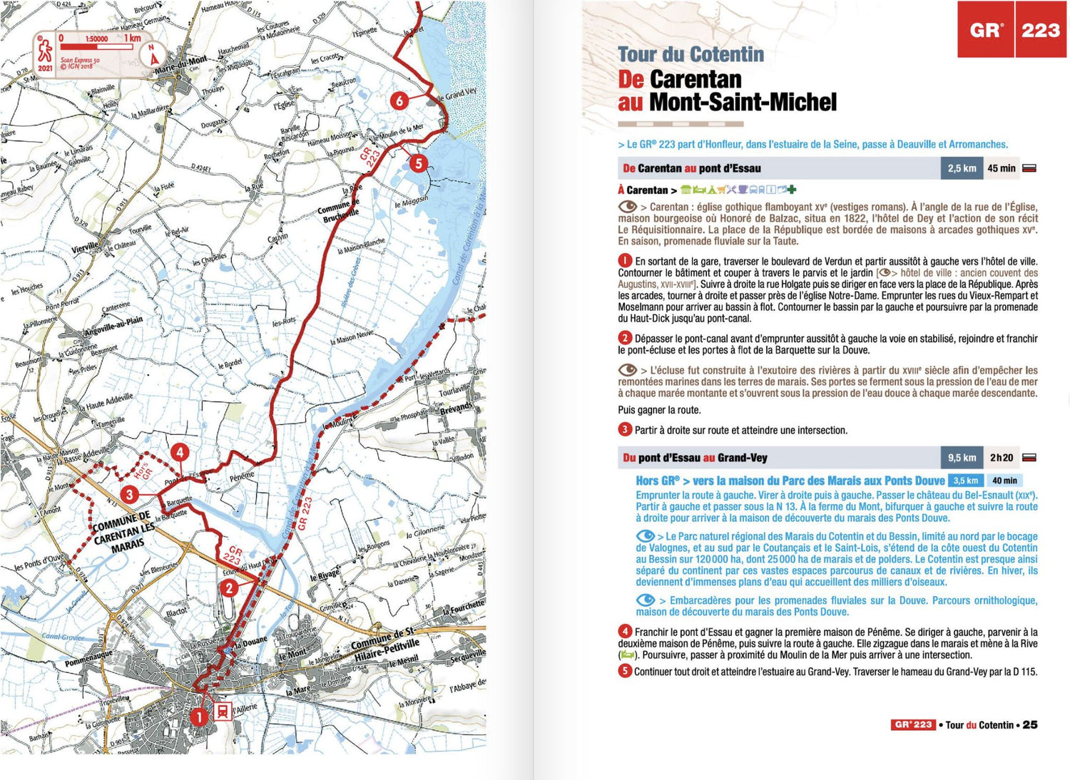Topoguide de randonnée - Tour du Cotentin - GR223 | FFR guide de randonnée FFR - Fédération Française de Randonnée 