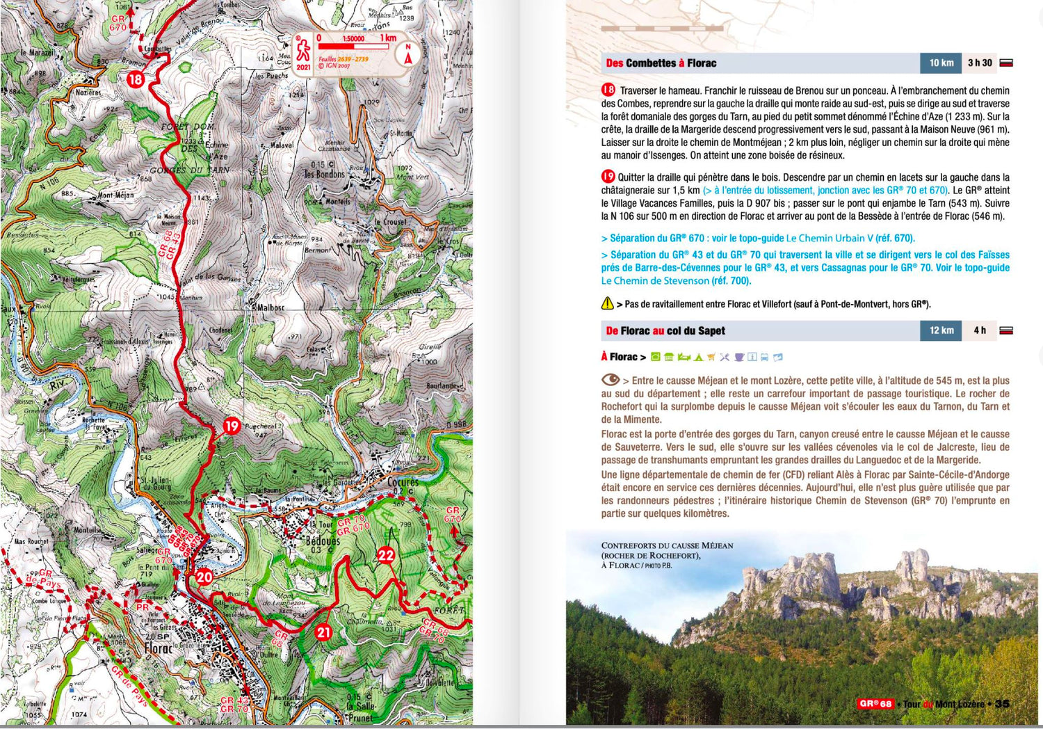 Topoguide de randonnée - Tour du Mont Lozère et du Causse Méjean (GR68, GR6) | FFR guide de randonnée FFR - Fédération Française de Randonnée 