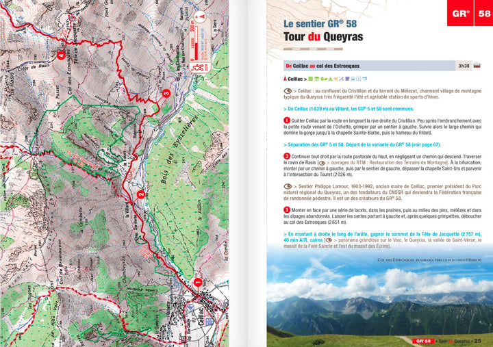 Topoguide de randonnée - Tour du Queyras | FFR guide de randonnée FFR - Fédération Française de Randonnée 