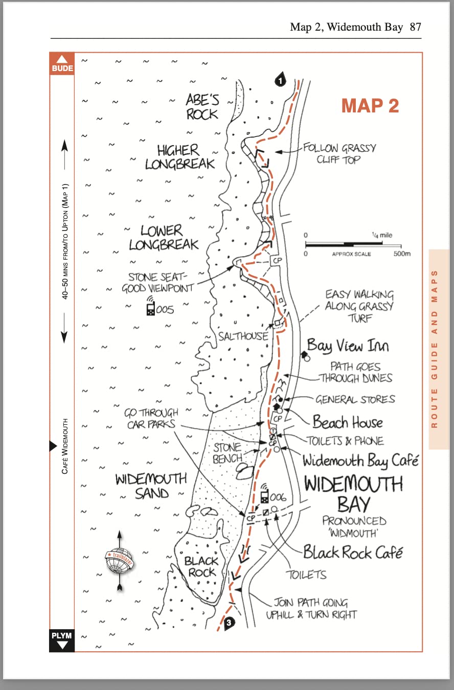 Topoguide de randonnées (en anglais) - Cornwall Coast Path | Trailblazer guide de randonnée Trailblazer