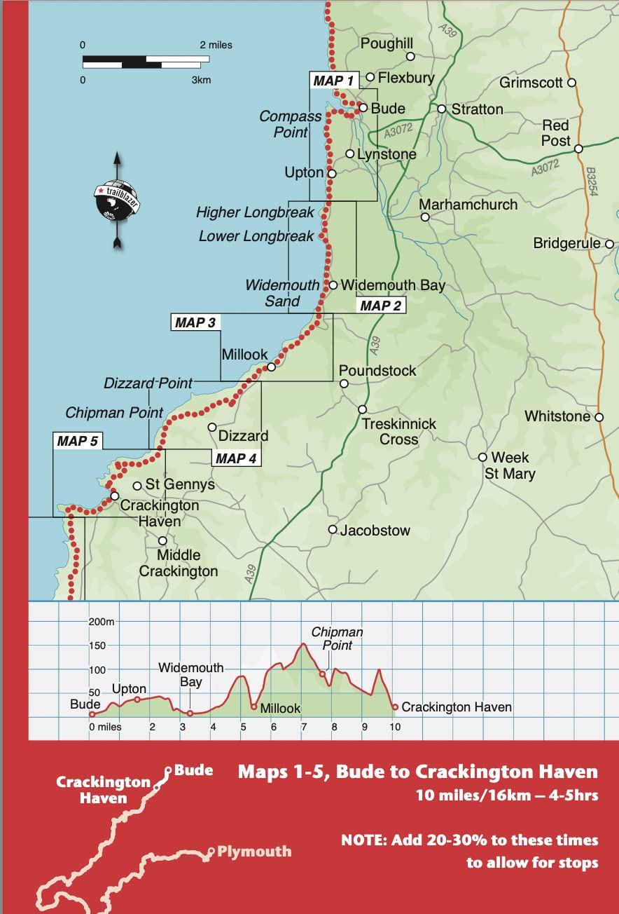 Topoguide de randonnées (en anglais) - Cornwall Coast Path | Trailblazer guide de randonnée Trailblazer