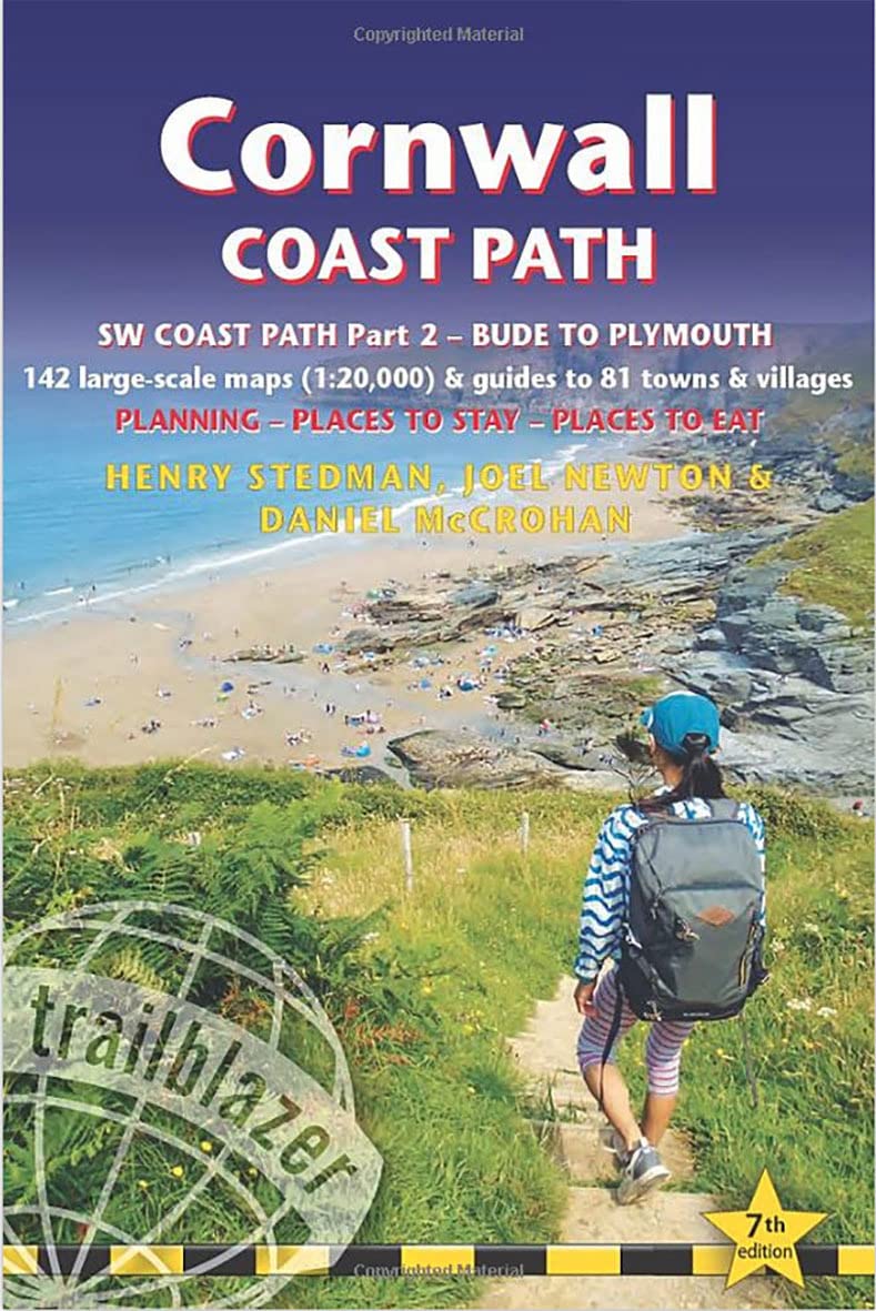 Topoguide de randonnées (en anglais) - Cornwall Coast Path | Trailblazer guide de randonnée Trailblazer
