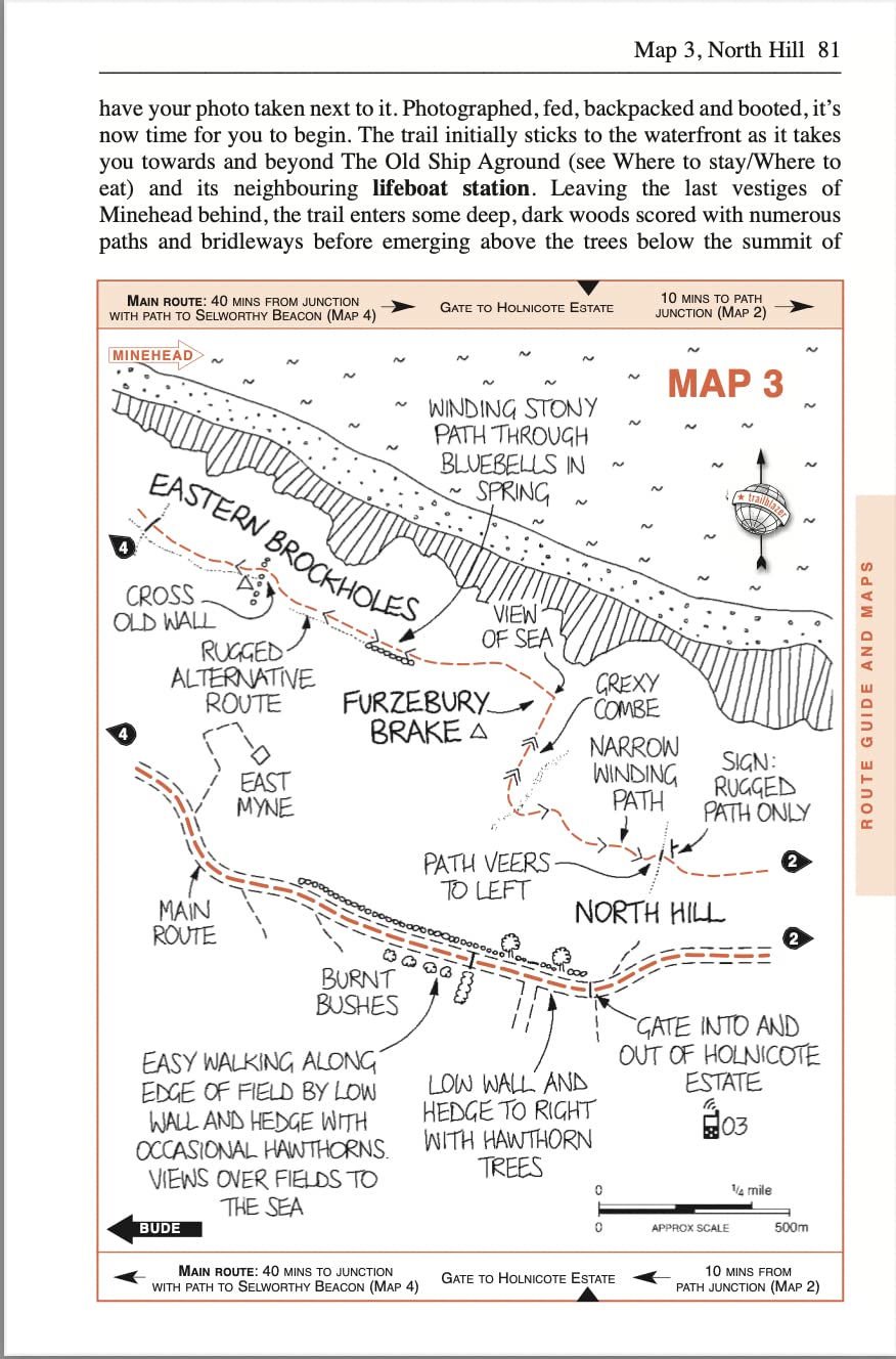 Topoguide de randonnées (en anglais) - Exmoor & North Devon Coast Path | Trailblazer guide de randonnée Trailblazer 