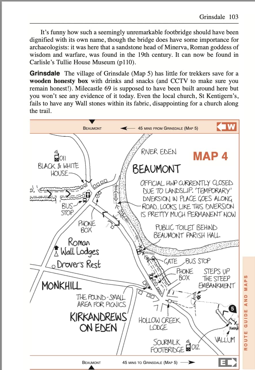 Topoguide de randonnées (en anglais) - Hadrian's Wall Path | Trailblazer guide petit format Trailblazer 