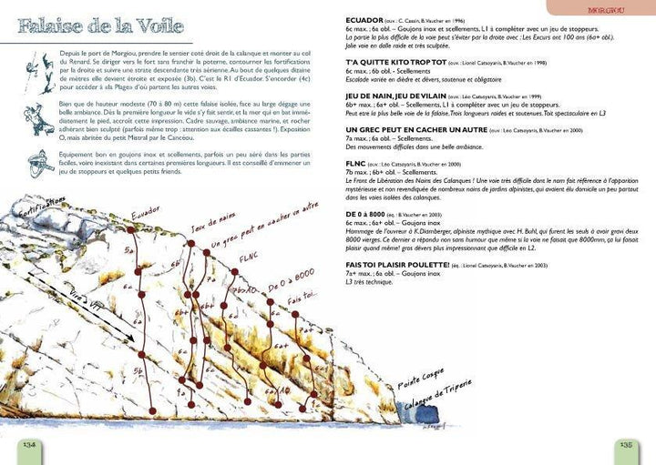 Topoguide d'escalade - Calanques escalade | VTOPO guide de randonnée VTOPO 