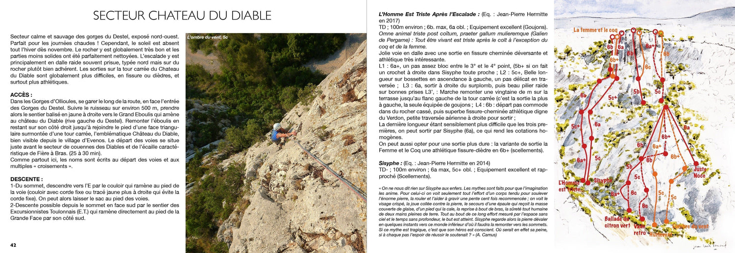 Topoguide d'escalade - Le Destel escalade | VTOPO guide de randonnée VTOPO 