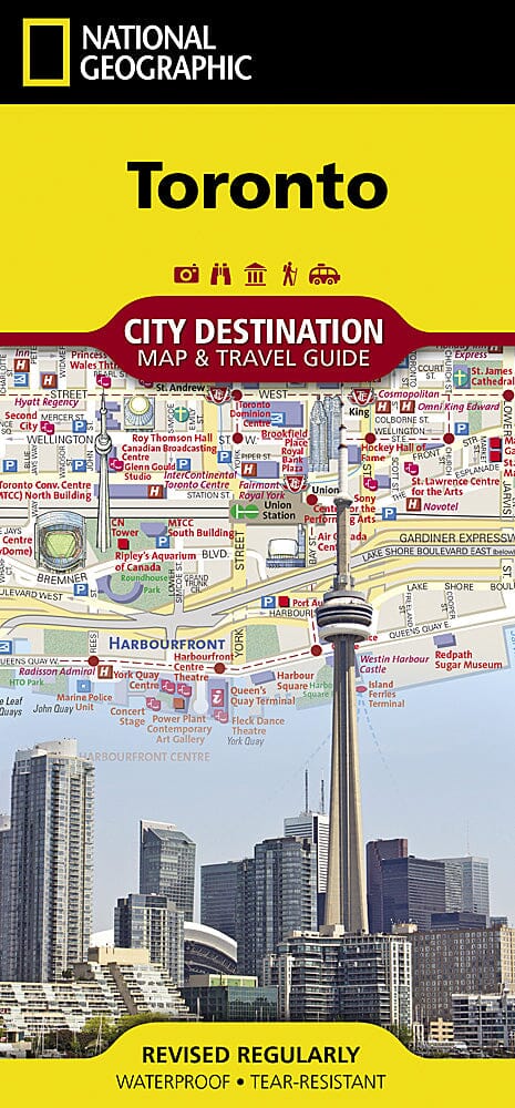 Toronto, Ontario City Destination : Carte et guide de voyage | National Geographic plan de ville National Geographic