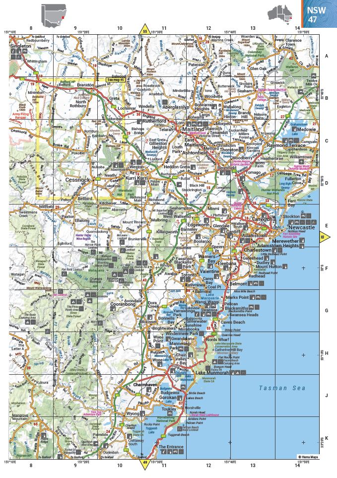 Touring Atlas - Australie (format A4, à spirales) | Hema Maps atlas Hema Maps 