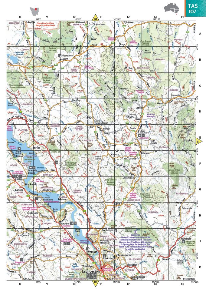 Touring Atlas - Australie (format A4, à spirales) | Hema Maps atlas Hema Maps 