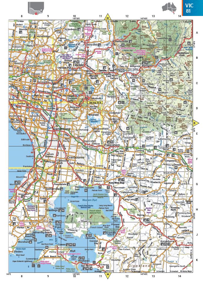 Touring Atlas - Australie (format A4, à spirales) | Hema Maps atlas Hema Maps 