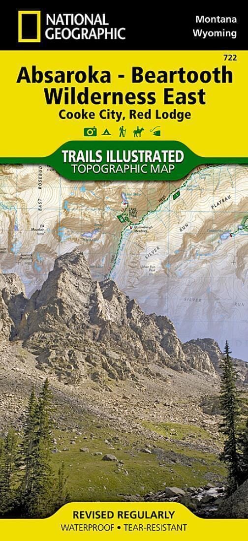 Hiking map No. 722 - Absaroka - Beartooth Wilderness, East | National ...