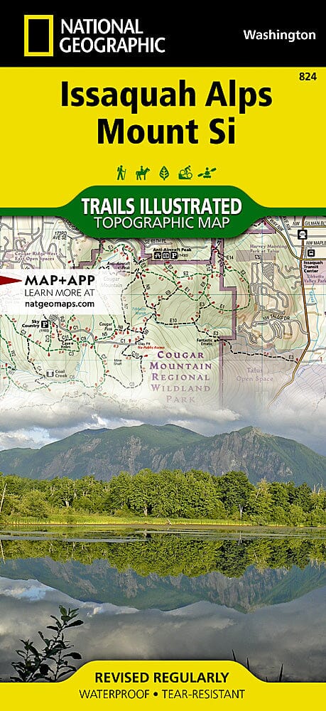 Carte de randonnée n° 824 - Issaquah Alps / Mount Si (Washington) | National Geographic carte de randonnée National Geographic