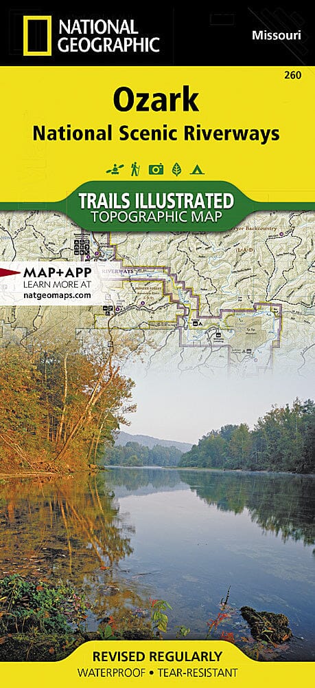 Carte de randonnée n° 260 - Ozark National Scenic Riverways (Missouri) | National Geographic carte de randonnée National Geographic