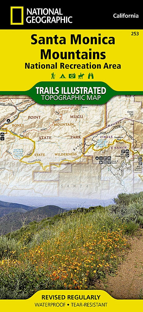 Hiking map No. 253 - Santa Monica Mountains National Recreation Area ...