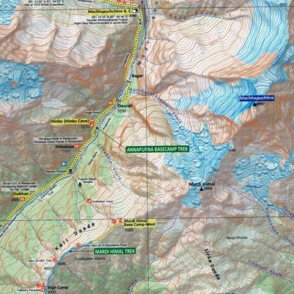Upper Mustang : Carte de trekking au Népal Na519 | Himalayan MapHouse carte pliée Himalayan MapHouse 