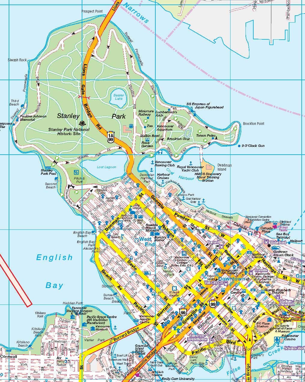 Vancouver - GM Johnson plan de ville GM Johnson