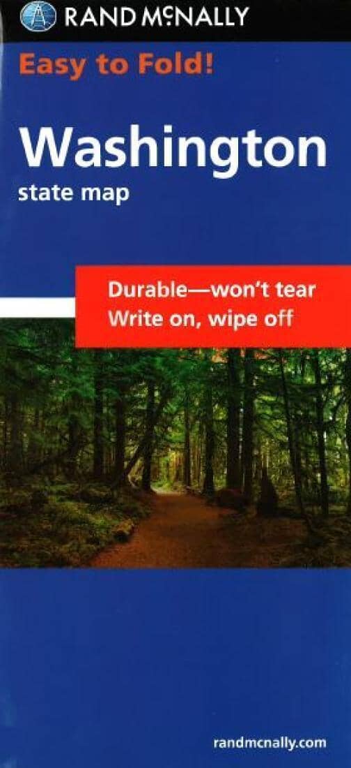 Washington, carte facile à plier | Rand McNally carte routière Rand McNally