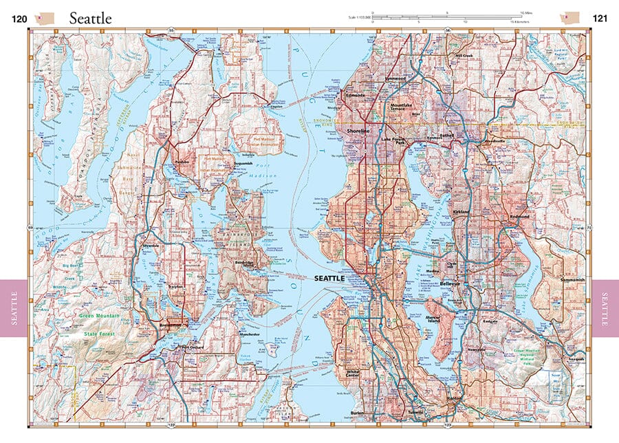 Washington Road and Recreation Atlas | Benchmark Maps atlas Benchmark Maps 