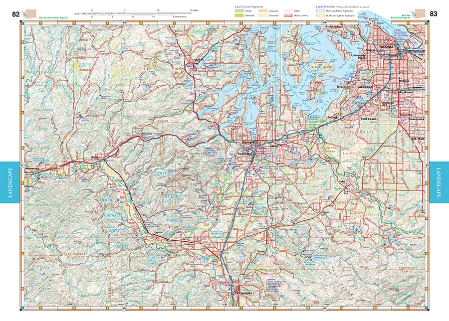 Washington Road and Recreation Atlas | Benchmark Maps atlas Benchmark Maps 