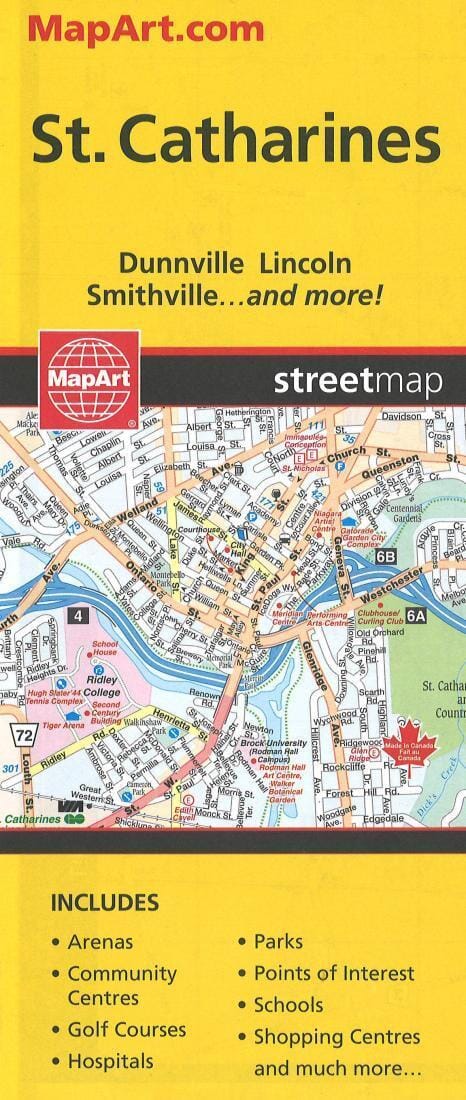 Welland And St. Catherines Ontario Canadian Cartographics Corporation | Canadian Cartographics Corporation Road Map 