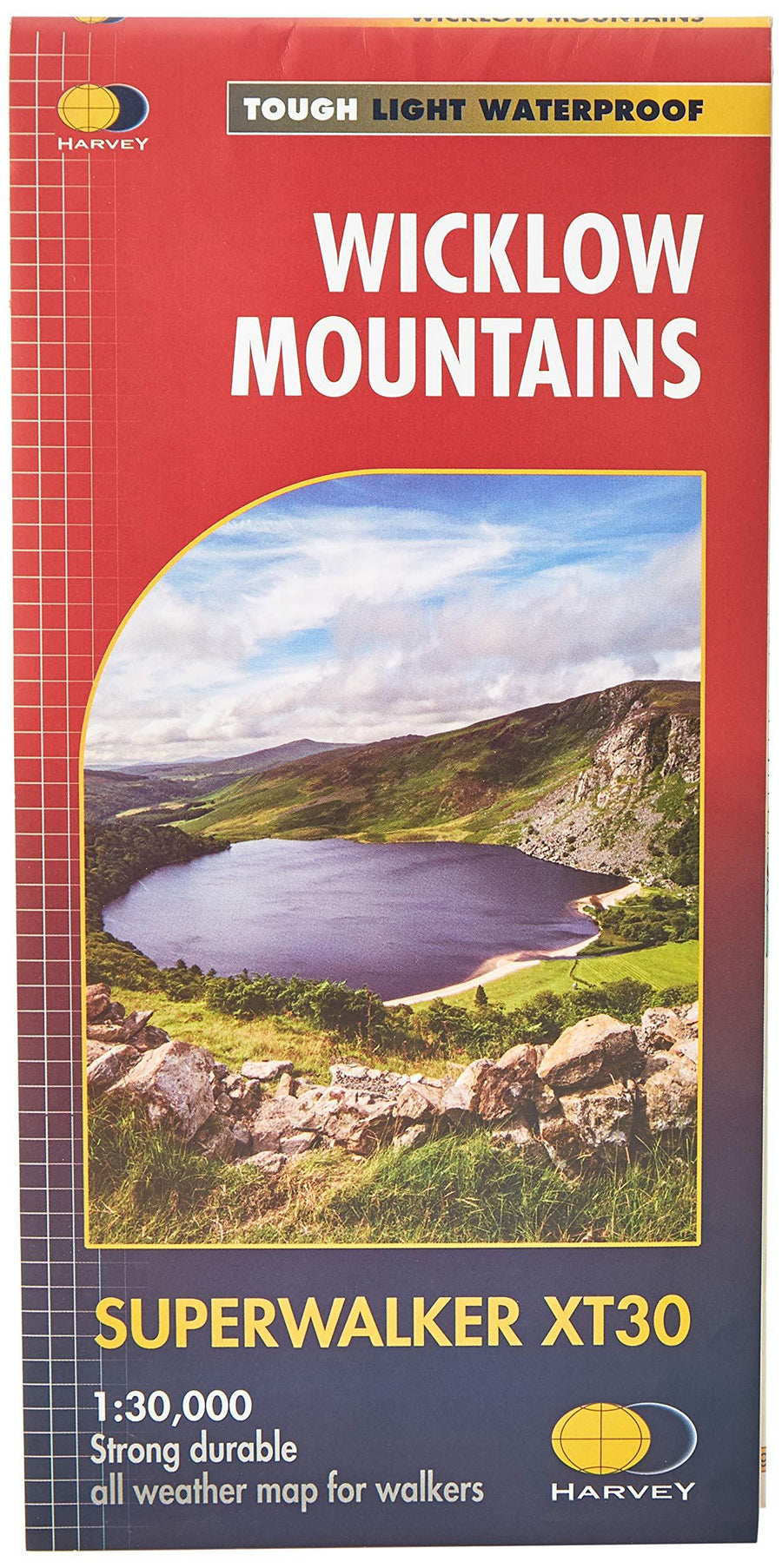 Wicklow Mountains | Harvey Maps - Superwalker maps carte pliée Harvey Maps 