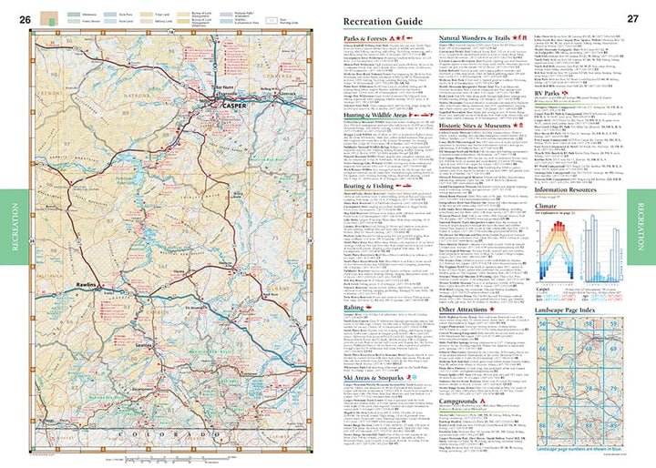 Wyoming Road and Recreation Atlas | Benchmark Maps atlas Benchmark Maps 