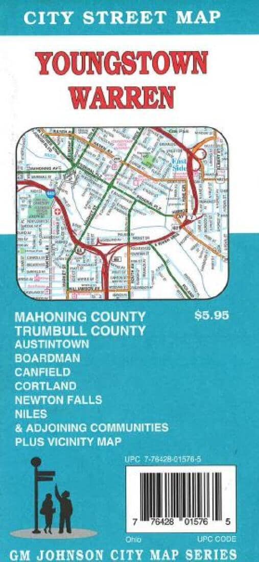 Youngstown - Ohio - Vicinity | GM Johnson Road Map 